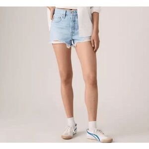 Levi's Premium Big E Women's 501 Original Fit High Rise Denim Shorts size 26